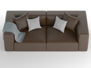 divano letto Modello 3D
