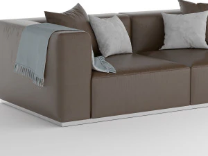 divano letto Modello 3D