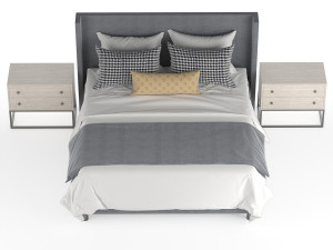contemporary bed 3D Model
