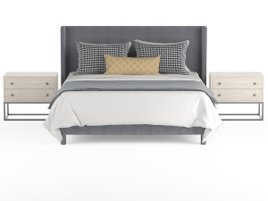 contemporary bed 3D Model