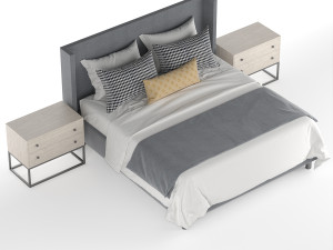 contemporary bed 3D Model