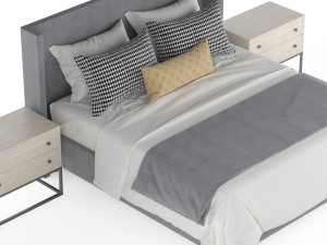 contemporary bed 3D Model