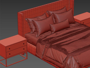 contemporary bed 3D Model