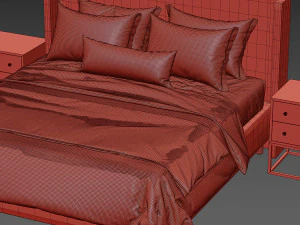 contemporary bed 3D Model