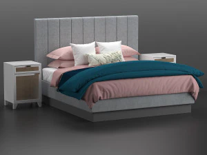 Bettstudio McGee 3D Modell