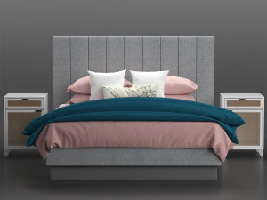 bed studio mcgee 3D Model