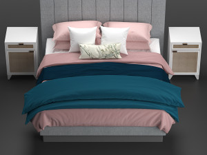 bed studio mcgee Modello 3D