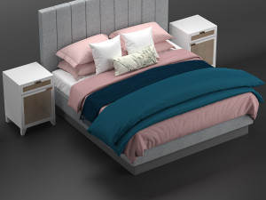 bed studio mcgee Modello 3D