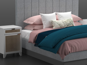 bed studio mcgee Modello 3D