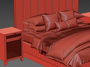 bed studio mcgee Modello 3D