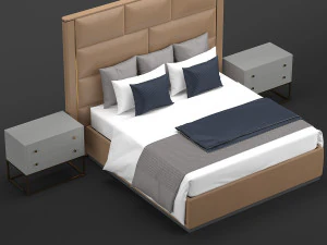 fendi casa bed 3D Model