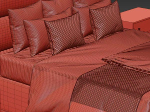 fendi casa bed 3D Model