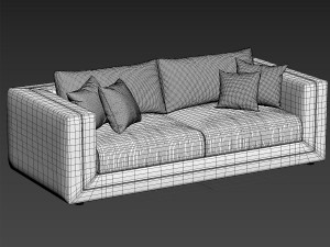 heritage tancredi sofa Modelo 3D