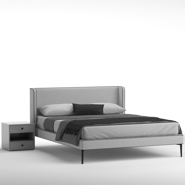 neon bed 3D मॉडल .c4d .max .obj .3ds .fbx .stl .blend 