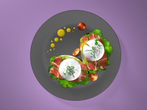 poached eggs 3D Модель