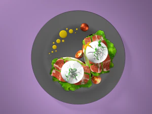 poached eggs 3D Model