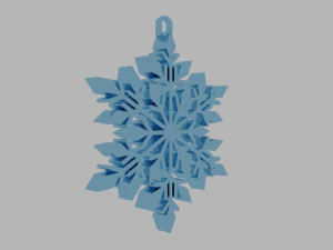 kepingan salju Model Cetak 3D