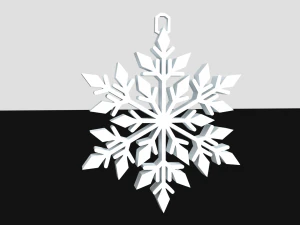 kepingan salju Model Cetak 3D