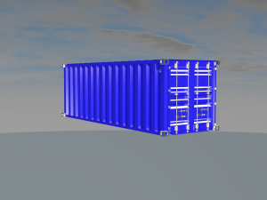 3d container for games and vfx uses Modèle 3D