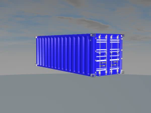 Oyunlar ve g&ouml;rsel efekt kullanımları i&ccedil;in 3 boyutlu kapsayıcı 3D Model