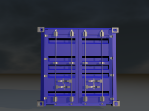 3d container for games and vfx uses Model 3D