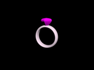 ring of pink gold 3Dモデル