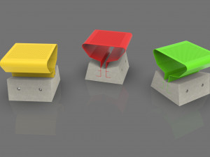 bench square 3Dモデル