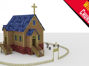 wild west cherch 3D Model