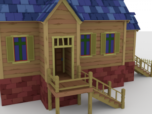 wild west cherch 3D Modell