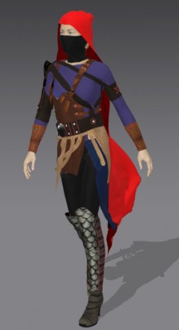 artemisarmor girl Model 3D .c4d .max .obj .3ds .fbx .stl .blend 