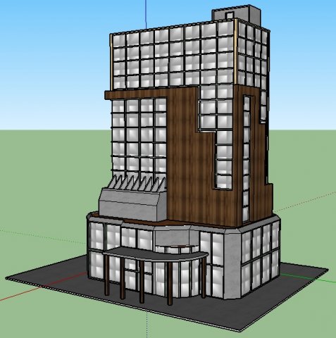 skyscrapper Modelo 3D .c4d .max .obj .3ds .fbx .stl .blend 