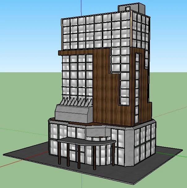 skyscrapper 3D Model .c4d .max .obj .3ds .fbx .stl .blend 