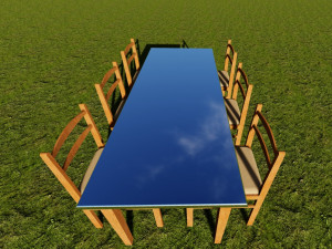 table with chairs 3D Модель