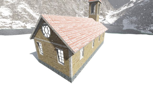 abandoned church sketcup Modèle 3D .c4d .max .obj .3ds .fbx .stl .blend 