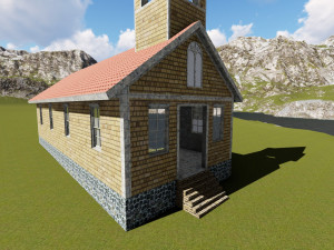 abandoned church sketcup Modèle 3D