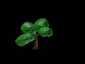low poly tree1 Modello 3D