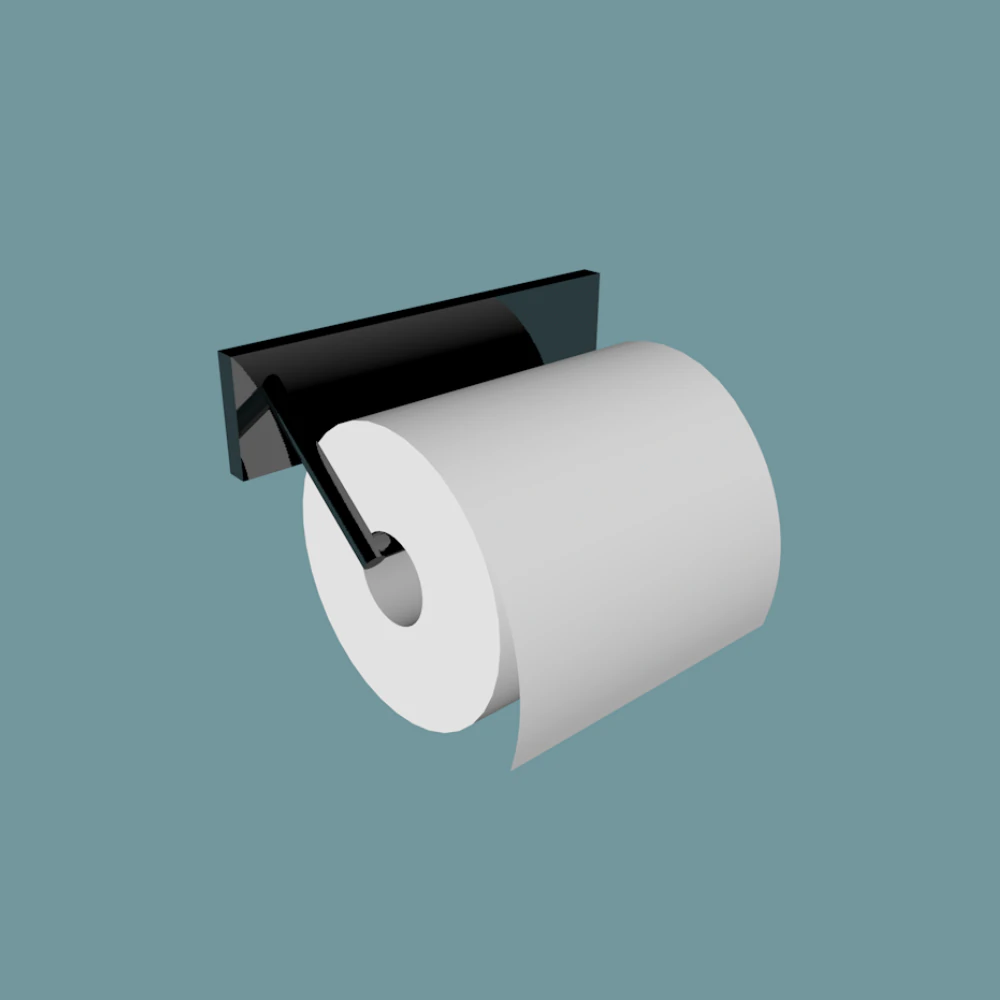 toilet paper holder 3D Model .c4d .max .obj .3ds .fbx .stl .blend