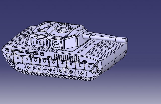 tank Modèle 3D .c4d .max .obj .3ds .fbx .stl .blend 