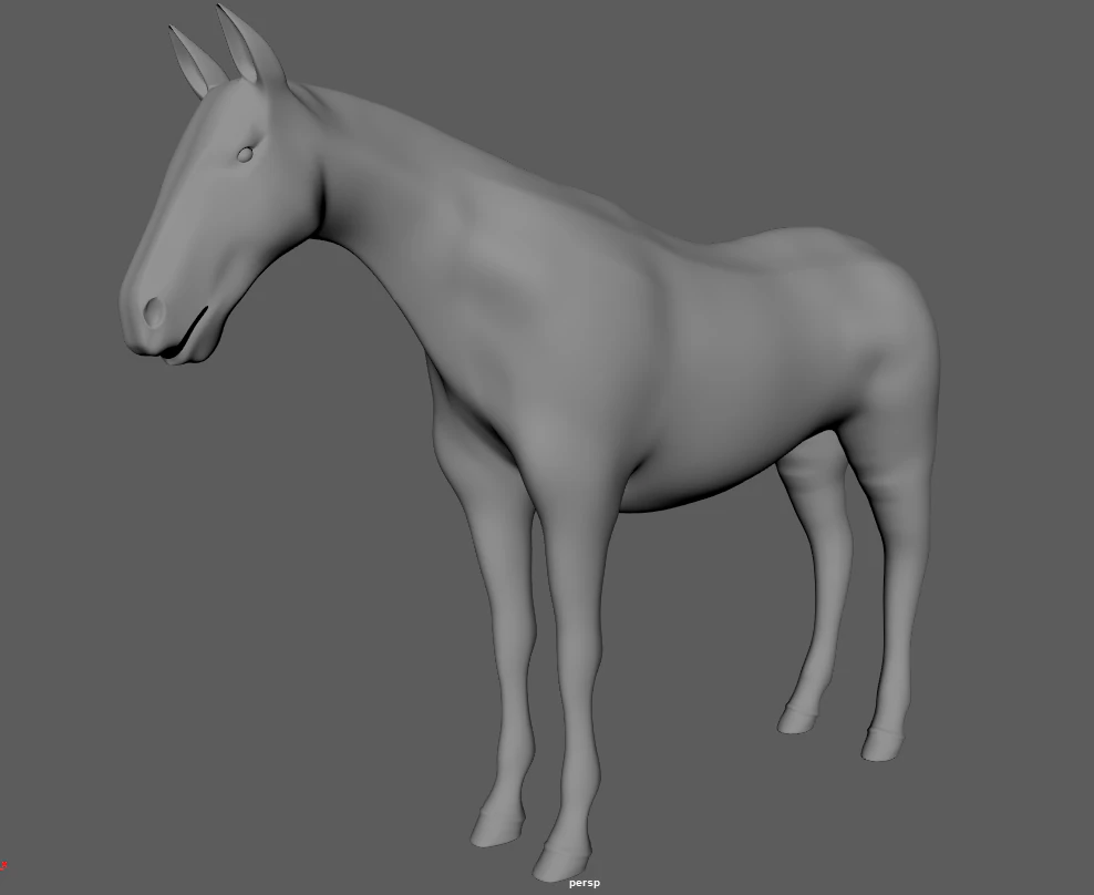 Horse 3D Model .c4d .max .obj .3ds .fbx .stl .blend