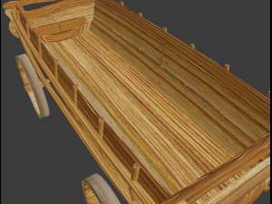 the medieval cart Model 3D