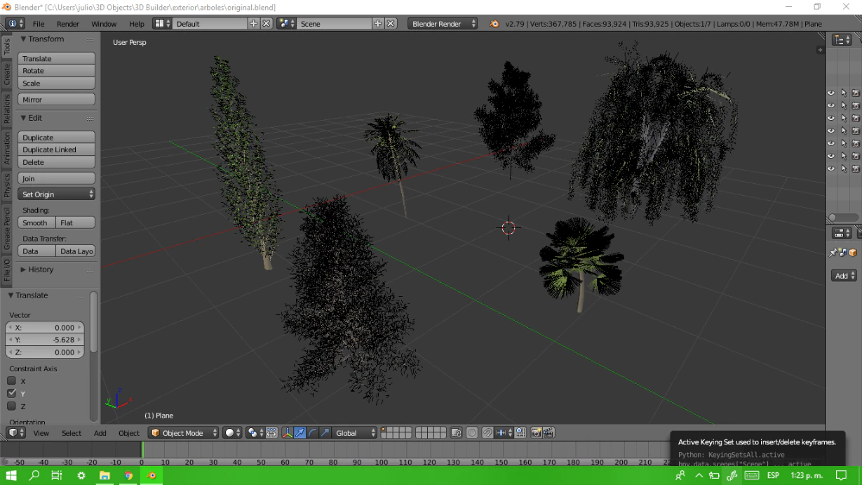 arbol 3D Model .c4d .max .obj .3ds .fbx .stl .blend