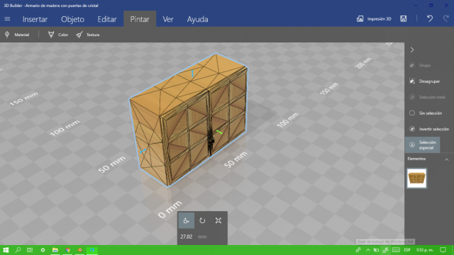 armario de madera con puertas de cristal wooden wardrobe with glass doors 3D Принт Модель .c4d .max .obj .3ds .fbx .stl .blend 