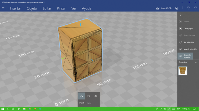 armario de madera con puertas de cristal 2 wooden wardrobe with glass doors 2 3D Принт Модель .c4d .max .obj .3ds .fbx .stl .blend 