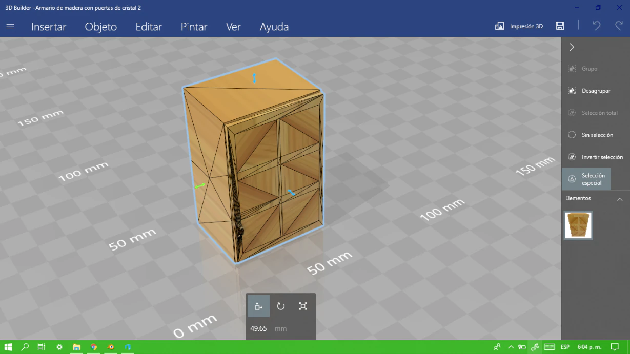armario de madera con puertas de cristal 2 дерев'яна шафа зі скляними дверима 2 3D Принт Модель .c4d .max .obj .3ds .fbx .stl .blend 