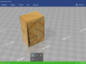 armario de madera con puertas de cristal 2 wooden wardrobe with glass doors 2 3D-printmodel