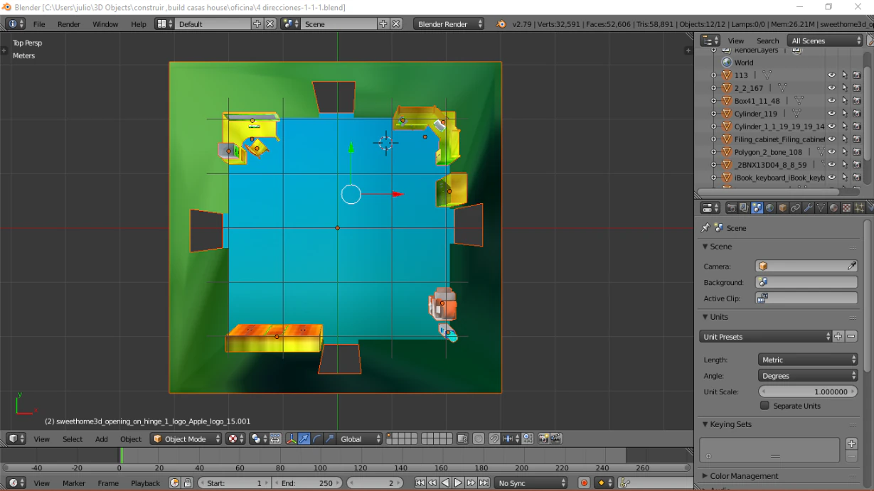 construccin con muebles v360p100 3D Model .c4d .max .obj .3ds .fbx .stl .blend 