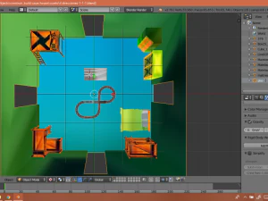 construccin con muebles v360p100 3D Model