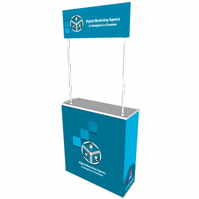 Monitor Mesa Degustadora - Display tasting table Modello 3D .c4d .max .obj .3ds .fbx .stl .blend 