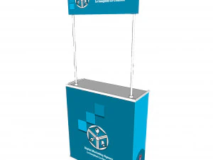 Monitor Mesa Degustadora - Mesa de degustaci&oacute;n expositora Modelo 3D