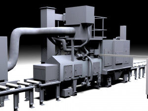 shot blasting mashine 3D Model
